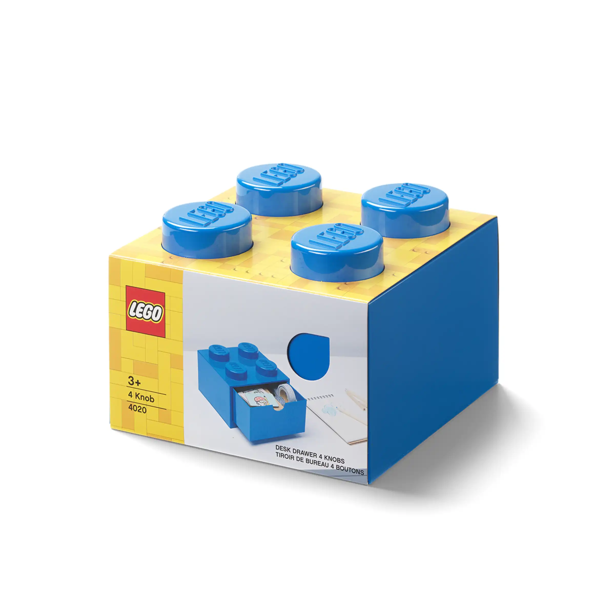 Zdjecie zestawu LEGO 5006141  PUDEŁKO Z SZUFLADĄ W KSZTAŁCIE NIEBIESKIEGO KLOCKA Z 4 WYPUSTKAMI 1