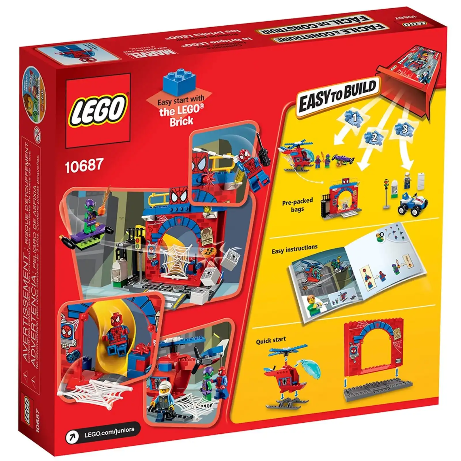Zdjecie zestawu LEGO 10687 Juniors Kryjówka Spider-Mana™ 2