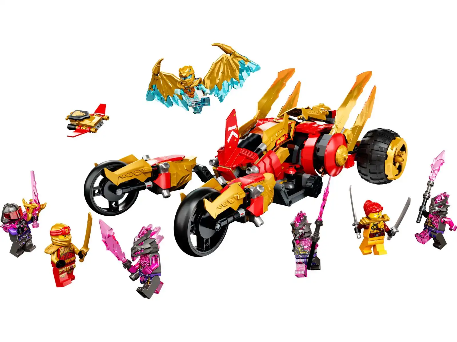 Zdjecie zestawu LEGO 71773 Ninjago Złoty smoczy ścigacz Kaia 1