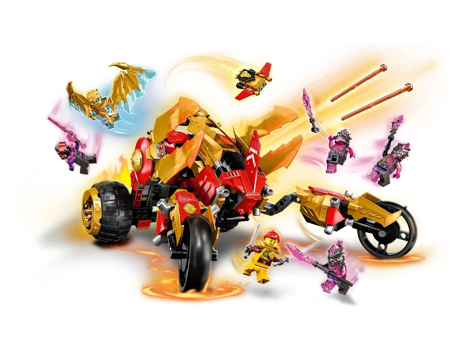 Zdjecie zestawu LEGO 71773 Ninjago Złoty smoczy ścigacz Kaia 4