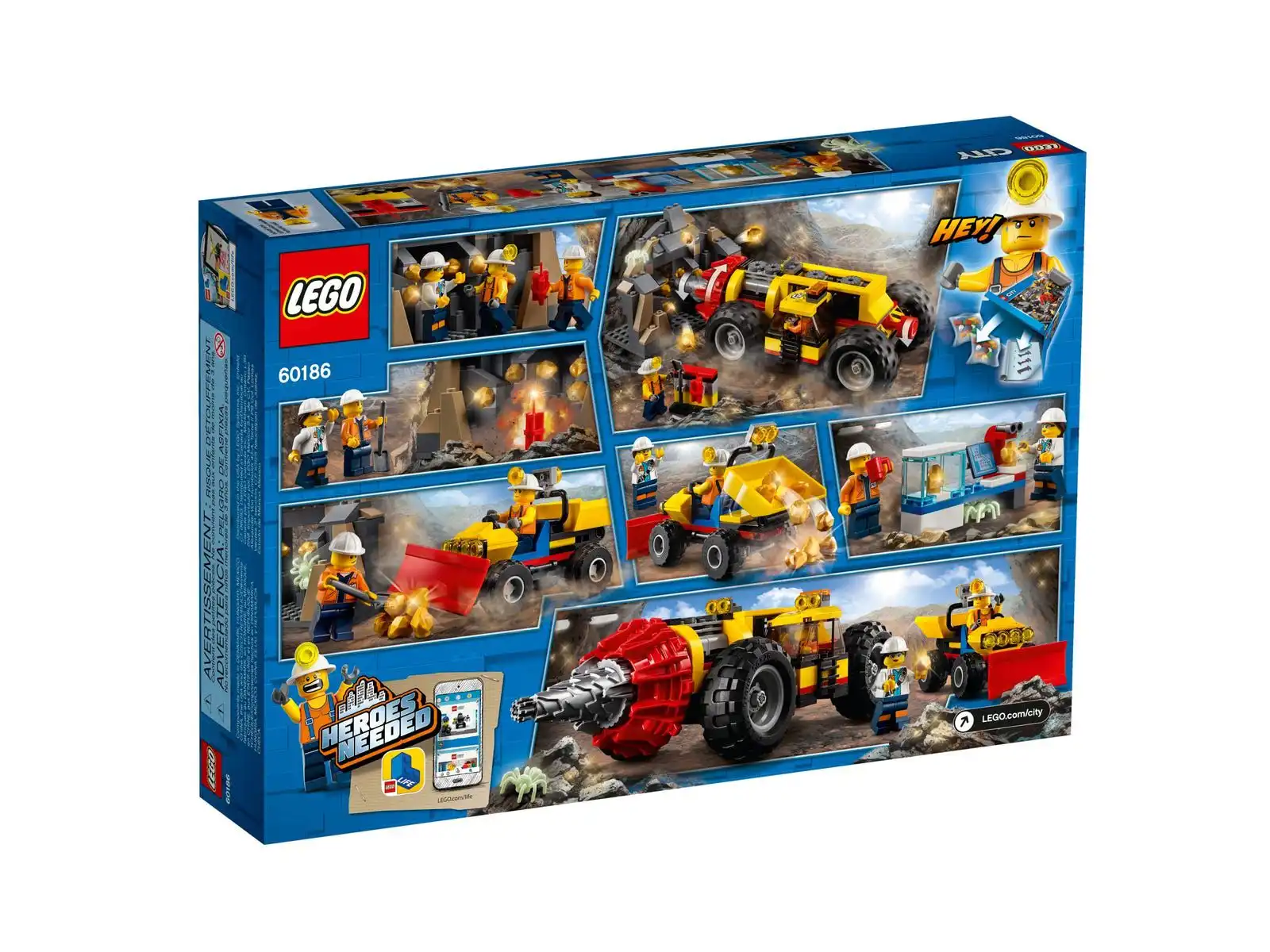 Zdjecie zestawu LEGO 60186 City Ciężkie wiertło górnicze 2