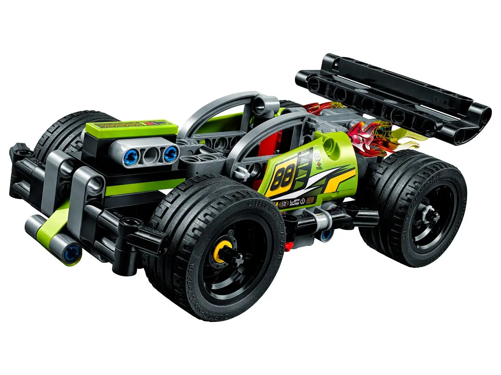 Zdjecie zestawu LEGO 42072 Technic Żółta wyścigówka 2