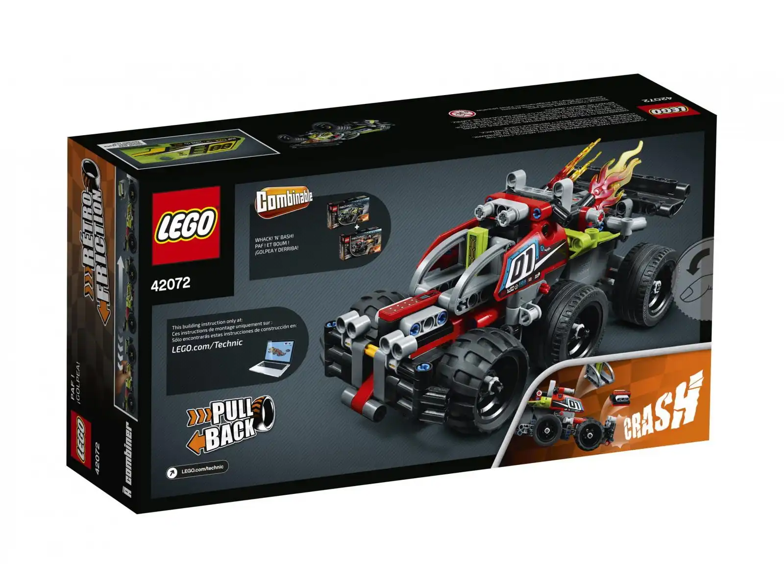 Zdjecie zestawu LEGO 42072 Technic Żółta wyścigówka 4