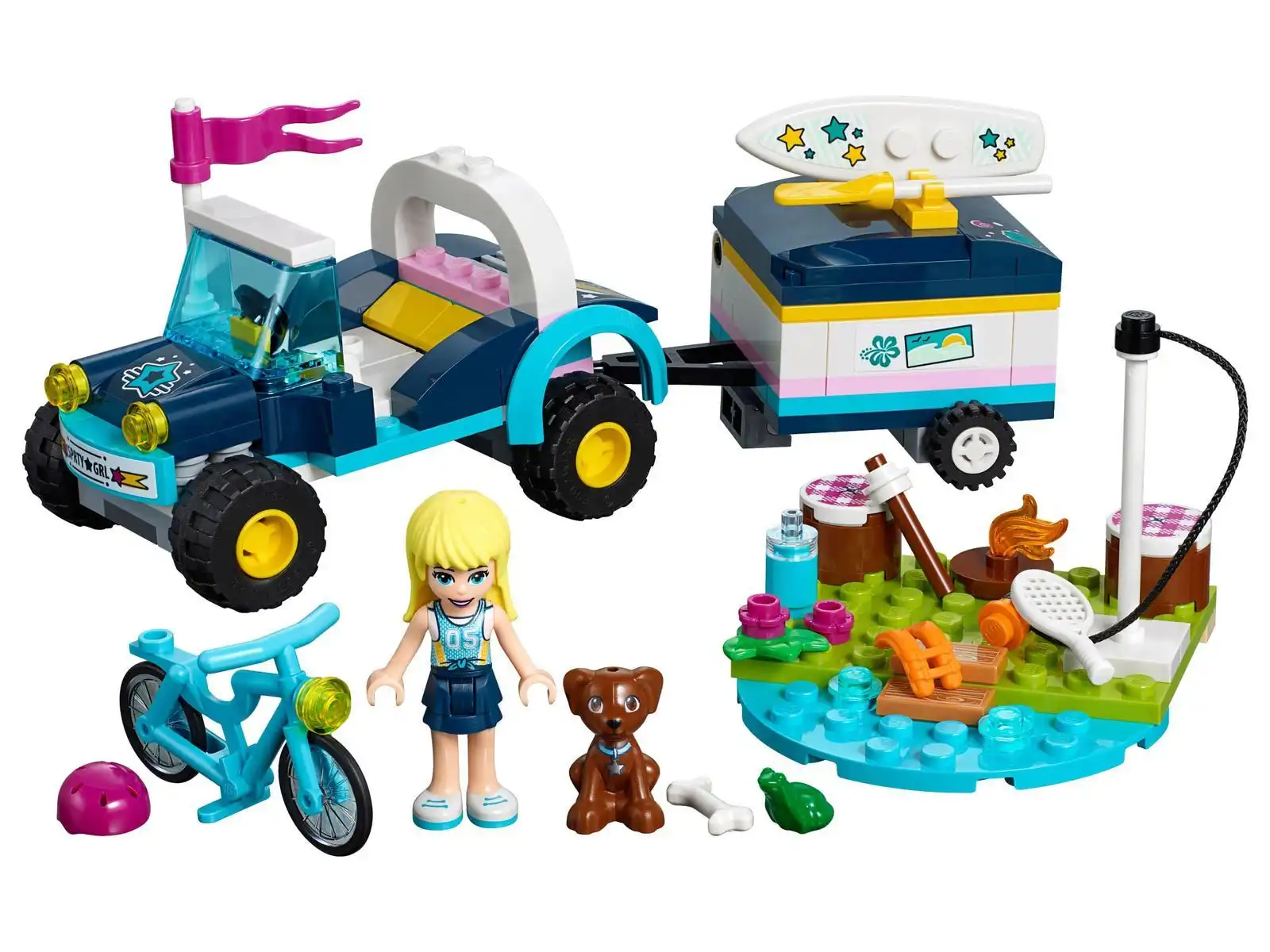 Zdjecie zestawu LEGO 41364 Friends Łazik z przyczepką Stephanie 1