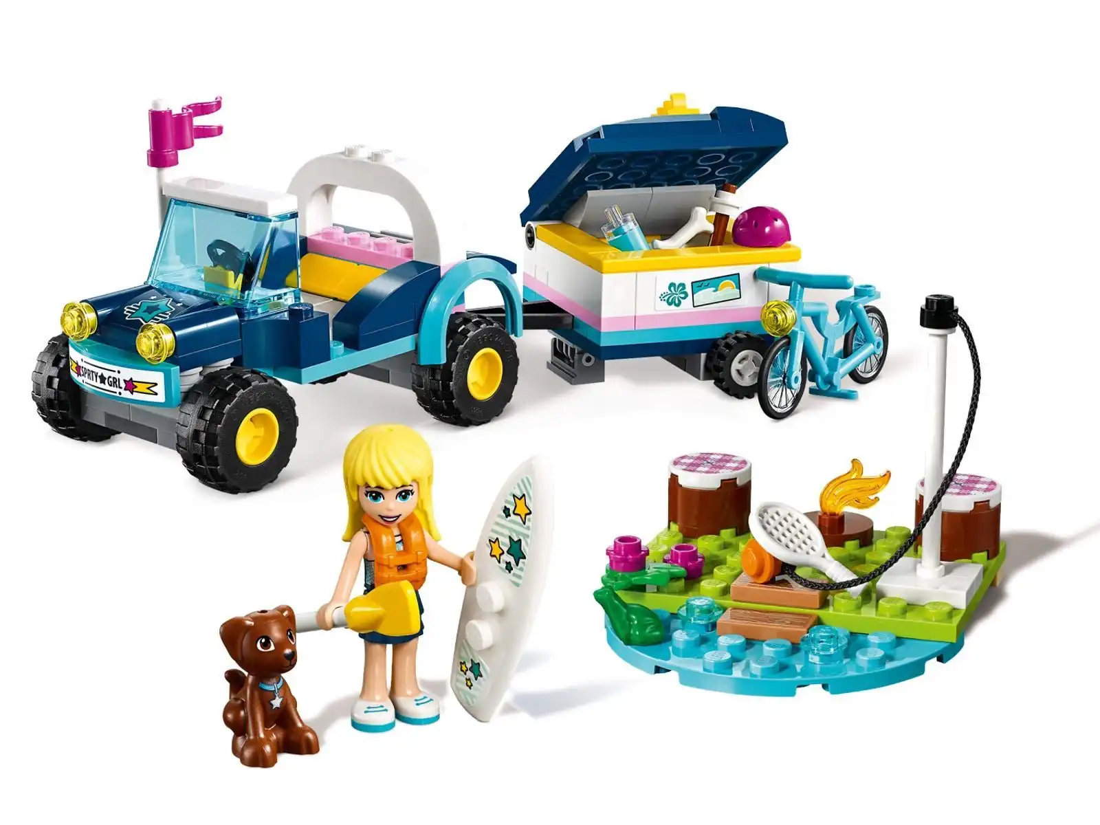 Zdjecie zestawu LEGO 41364 Friends Łazik z przyczepką Stephanie 2