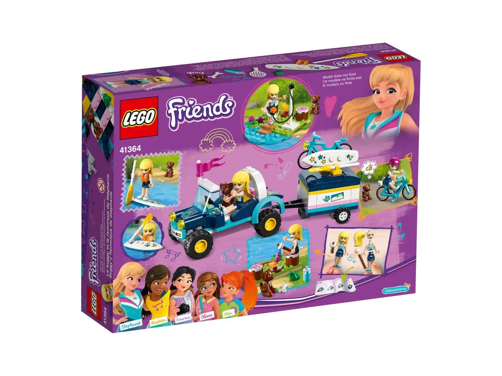 Zdjecie zestawu LEGO 41364 Friends Łazik z przyczepką Stephanie 4