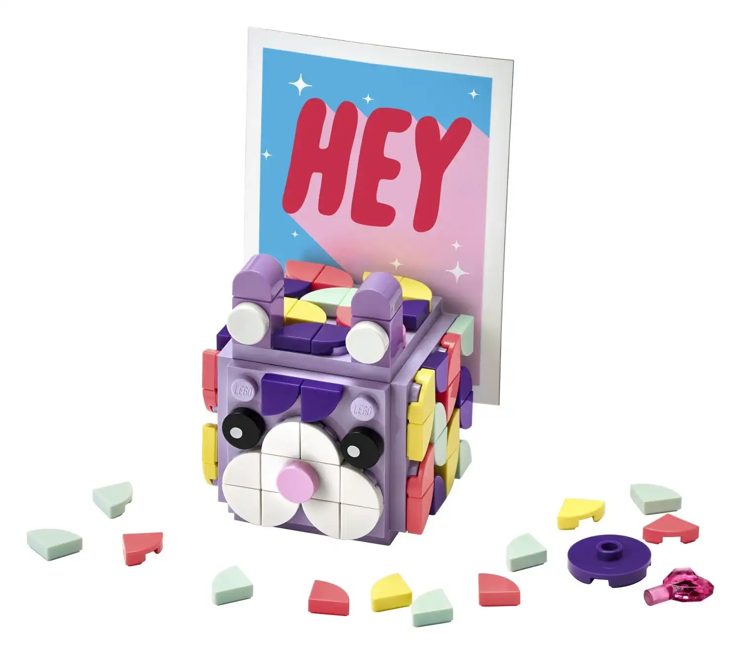 Zdjecie zestawu LEGO 30557 DOTS Podstawka na zdjęcia w kształcie kostki 1
