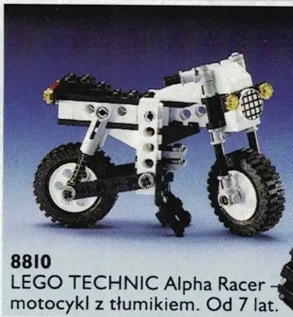 Zdjecie zestawu LEGO 8810 Technic Alpha Racer - motocykl z tłumikiem 1