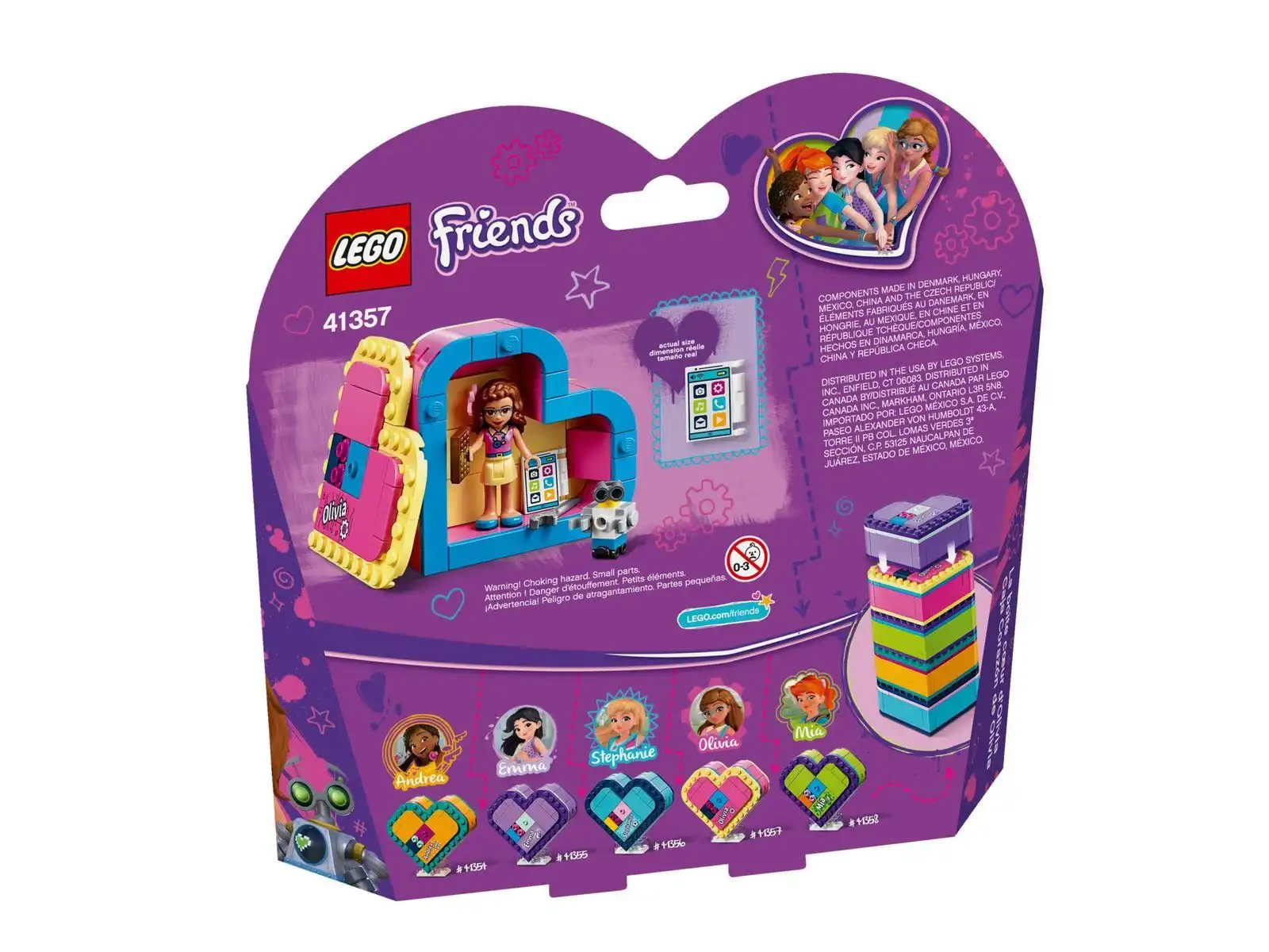 Zdjecie zestawu LEGO 41357 Friends Pudełko w kształcie serca Olivii 4