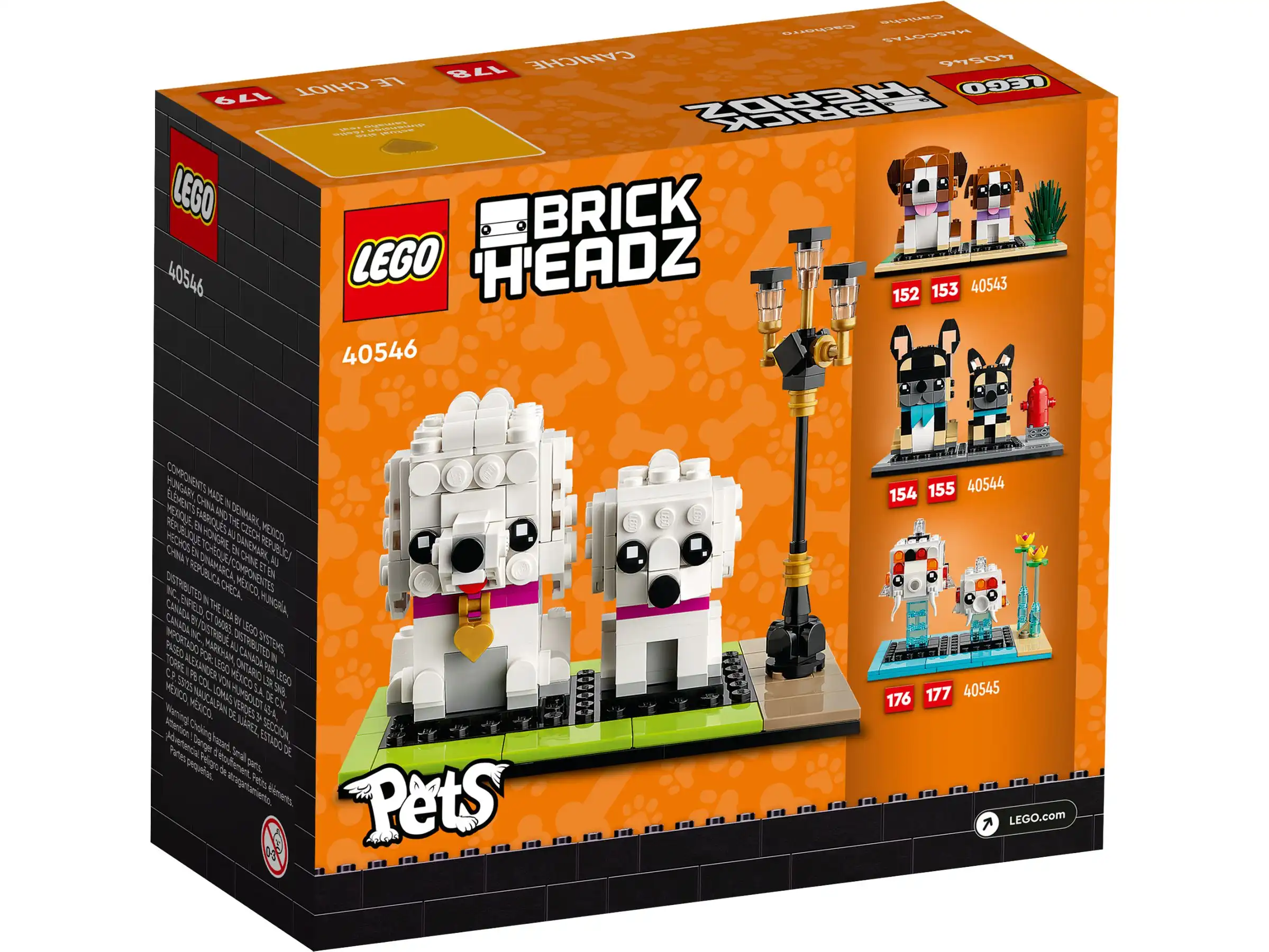 Zdjecie zestawu LEGO 40546 BrickHeadz Pudel 2