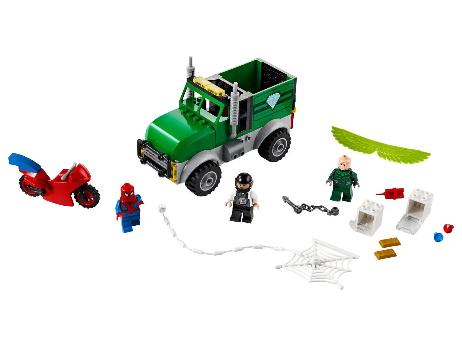 Zdjecie zestawu LEGO 76147 Marvel Napad Sępa na furgonetkę 2