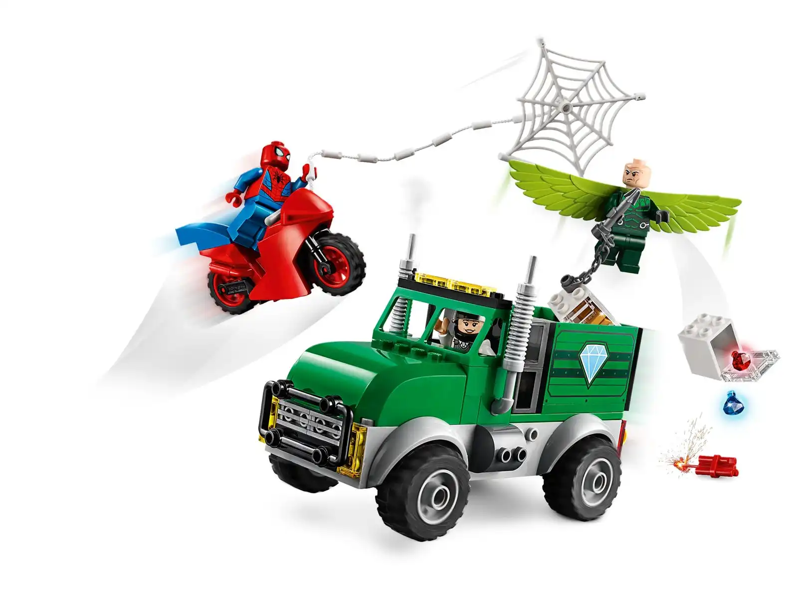 Zdjecie zestawu LEGO 76147 Marvel Napad Sępa na furgonetkę 3