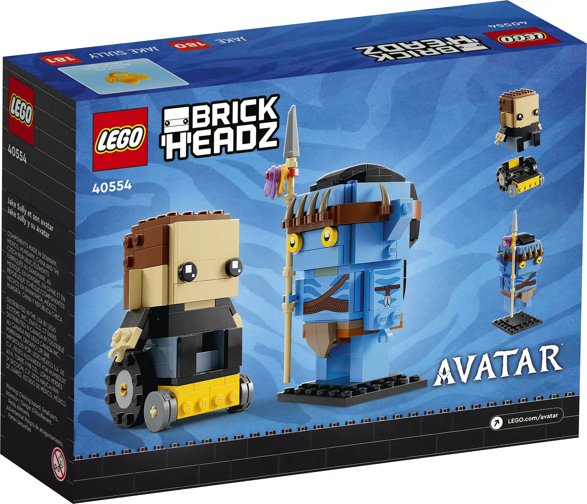 Zdjecie zestawu LEGO 40554 BrickHeadz Jake Sully i jego awatar  4