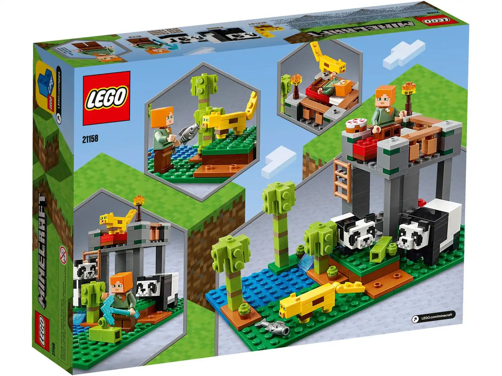 Zdjecie zestawu LEGO 21158 Minecraft Żłobek dla pand 4