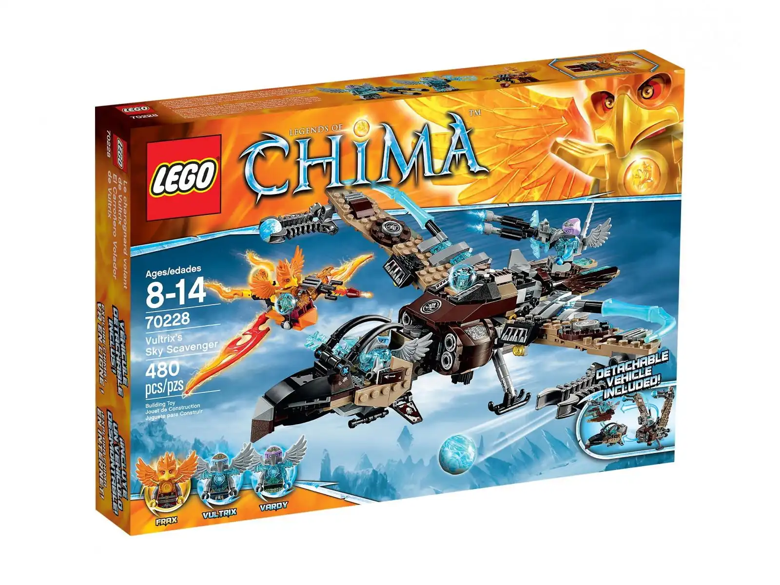 Zdjecie zestawu LEGO 70228 Legends of Chima Podniebny rozbójnik Vultrixa 1