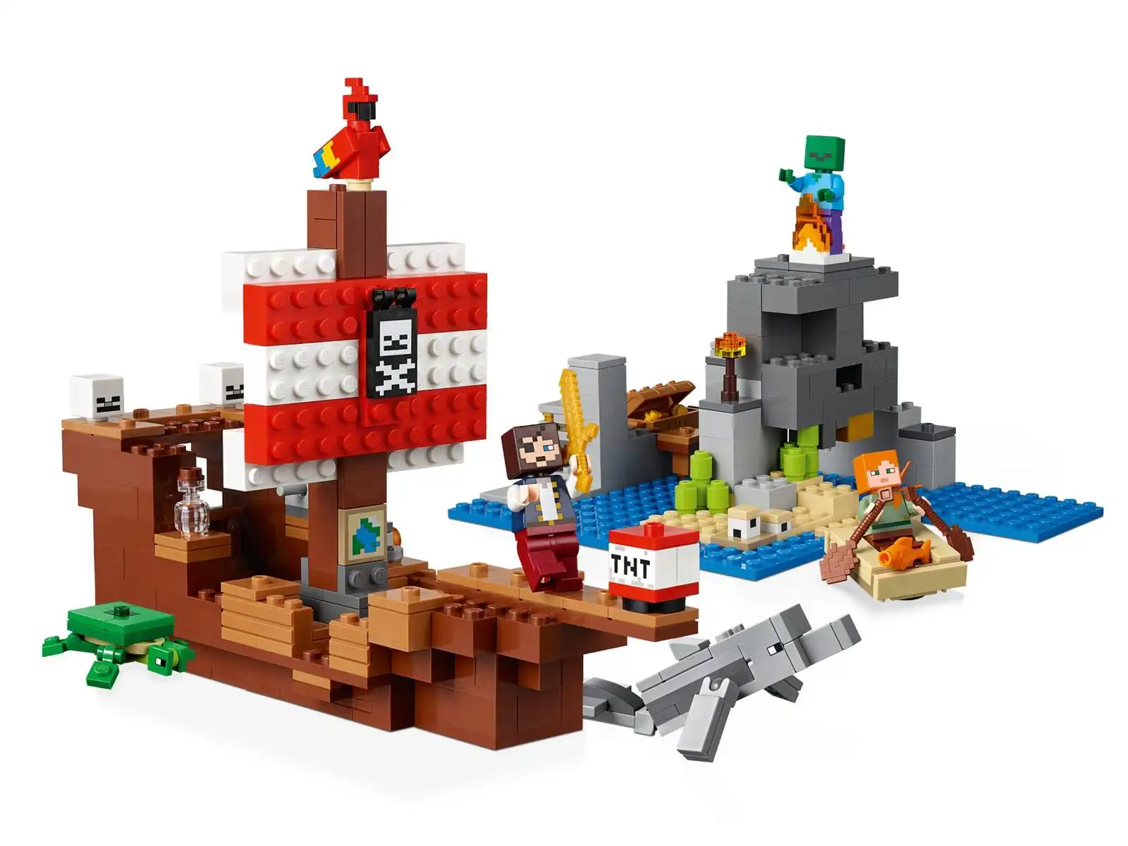 Zdjecie zestawu LEGO 21152 Minecraft Przygoda na statku pirackim 4