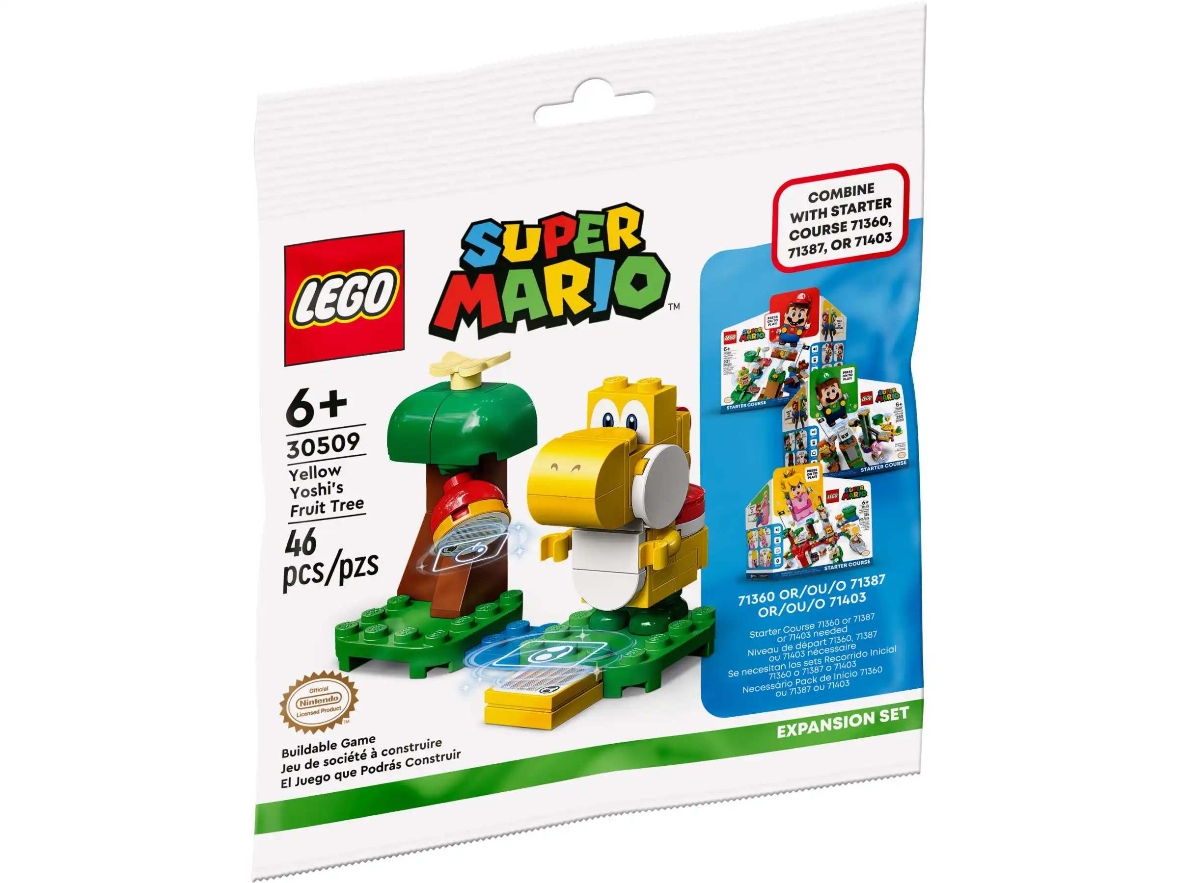 Zdjecie zestawu LEGO 30509 Super Mario Drzewo Yellow Yoshiego - zestaw rozszerzający 1
