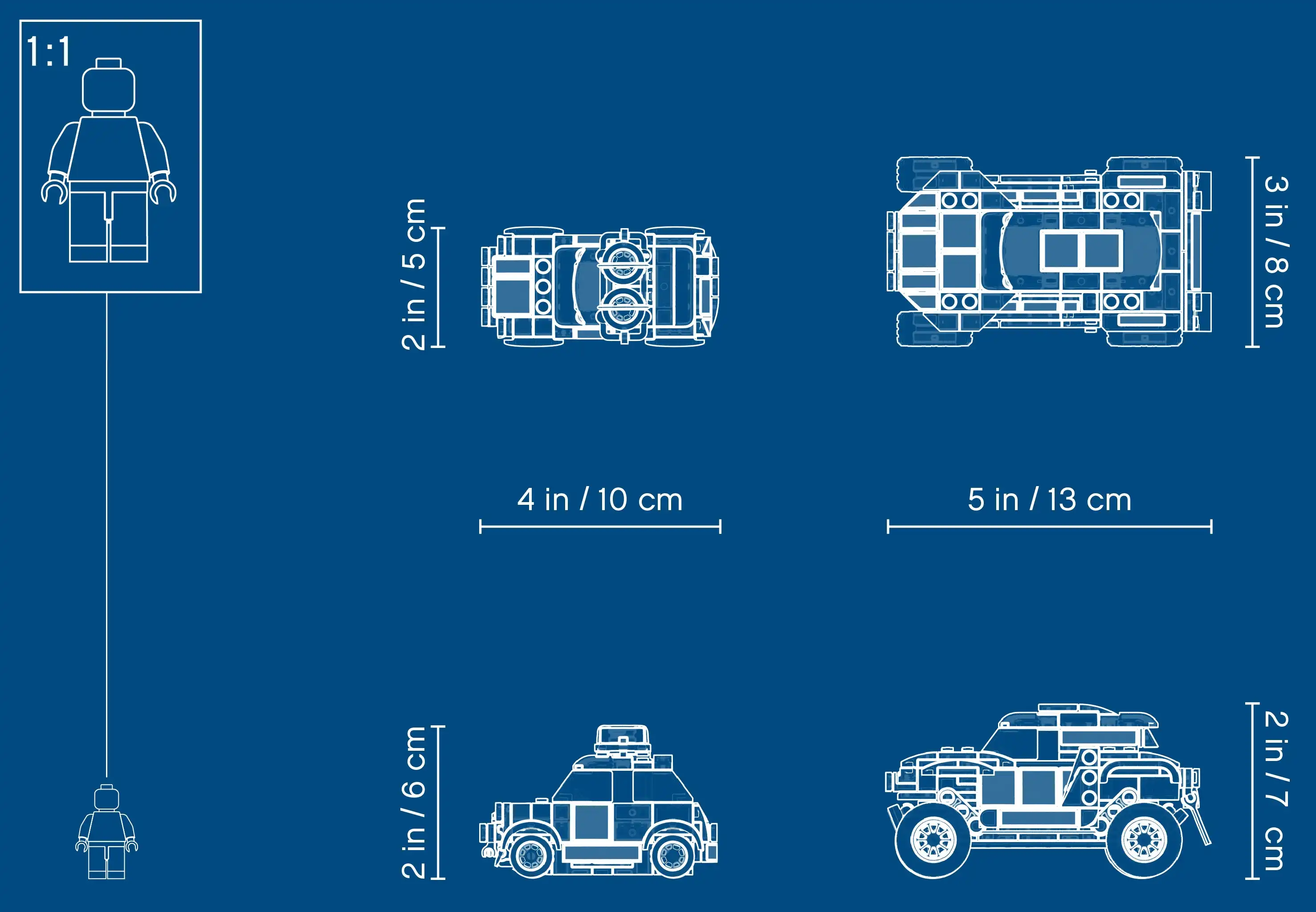 Zdjecie zestawu LEGO 75894 Speed Champions 1967 Mini Cooper S Rally oraz 2018 MINI John Cooper Works Buggy 4