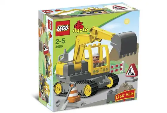 Zdjecie zestawu LEGO 4986 Duplo Koparka 1