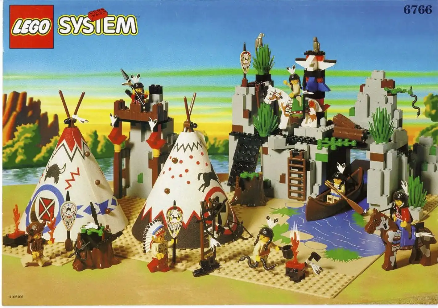 Zdjecie zestawu LEGO 6766 Western Wioska Indiańska 1
