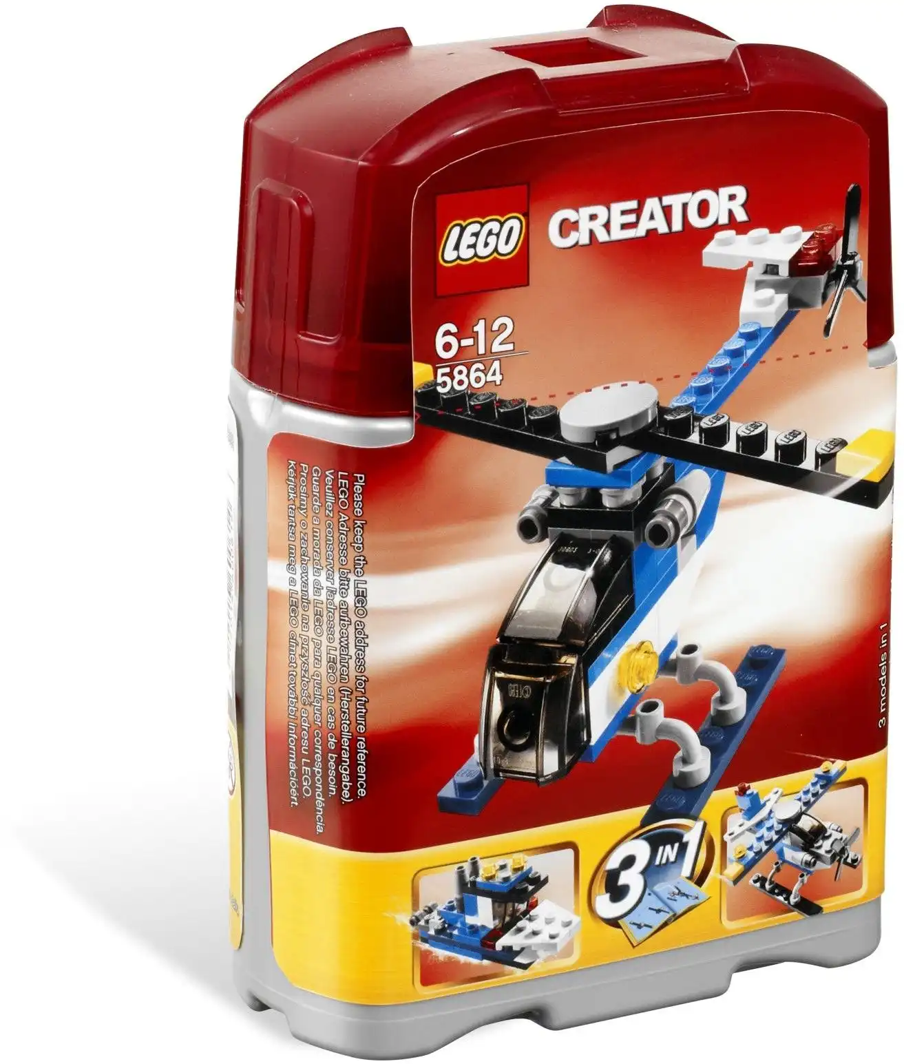 Zdjecie zestawu LEGO 5864 Creator 3 w 1 Mały helikopter 1