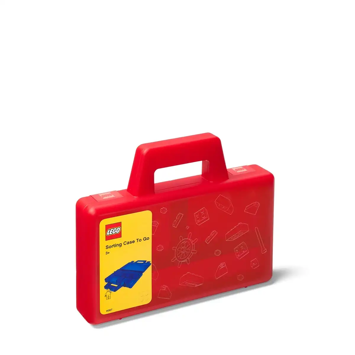 Zdjecie zestawu LEGO 5005769  Przezroczysta czerwona przenośna walizka do sortowania 1