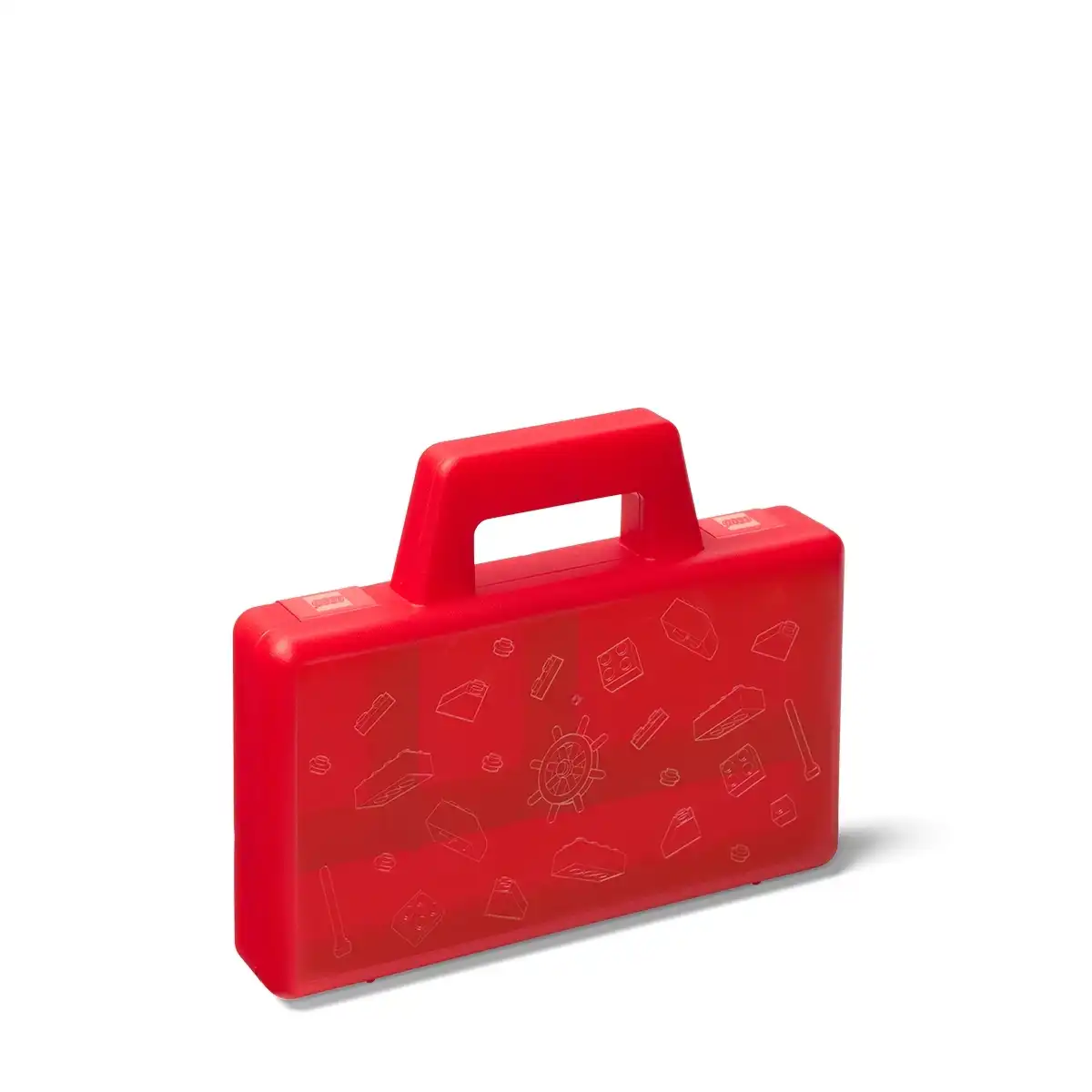Zdjecie zestawu LEGO 5005769  Przezroczysta czerwona przenośna walizka do sortowania 2