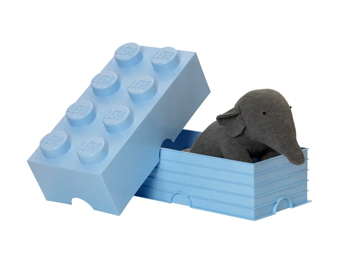 Zdjecie zestawu LEGO 5006918  Jasnoniebieskie pudełko z 8 wypustkami 2