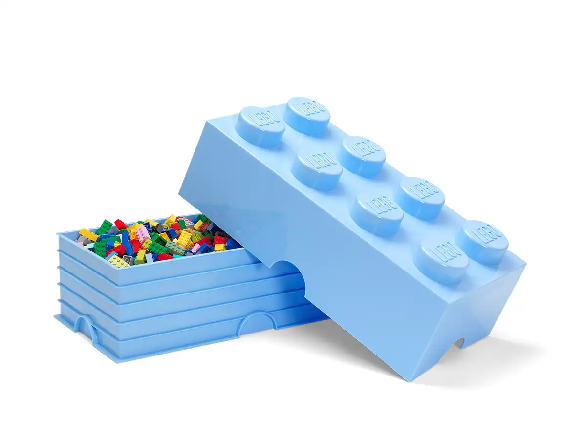 Zdjecie zestawu LEGO 5006918  Jasnoniebieskie pudełko z 8 wypustkami 3