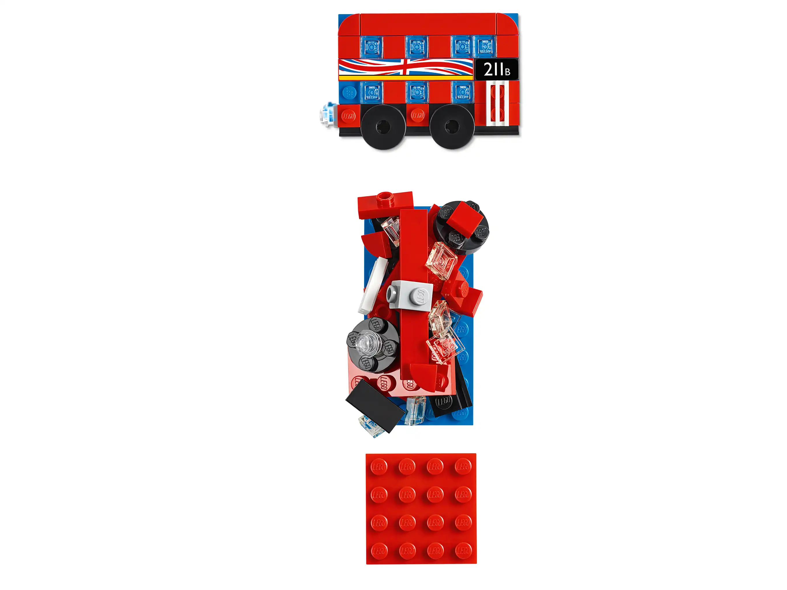 Zdjecie zestawu LEGO 853914  Magnes z londyńskim autobusem 2