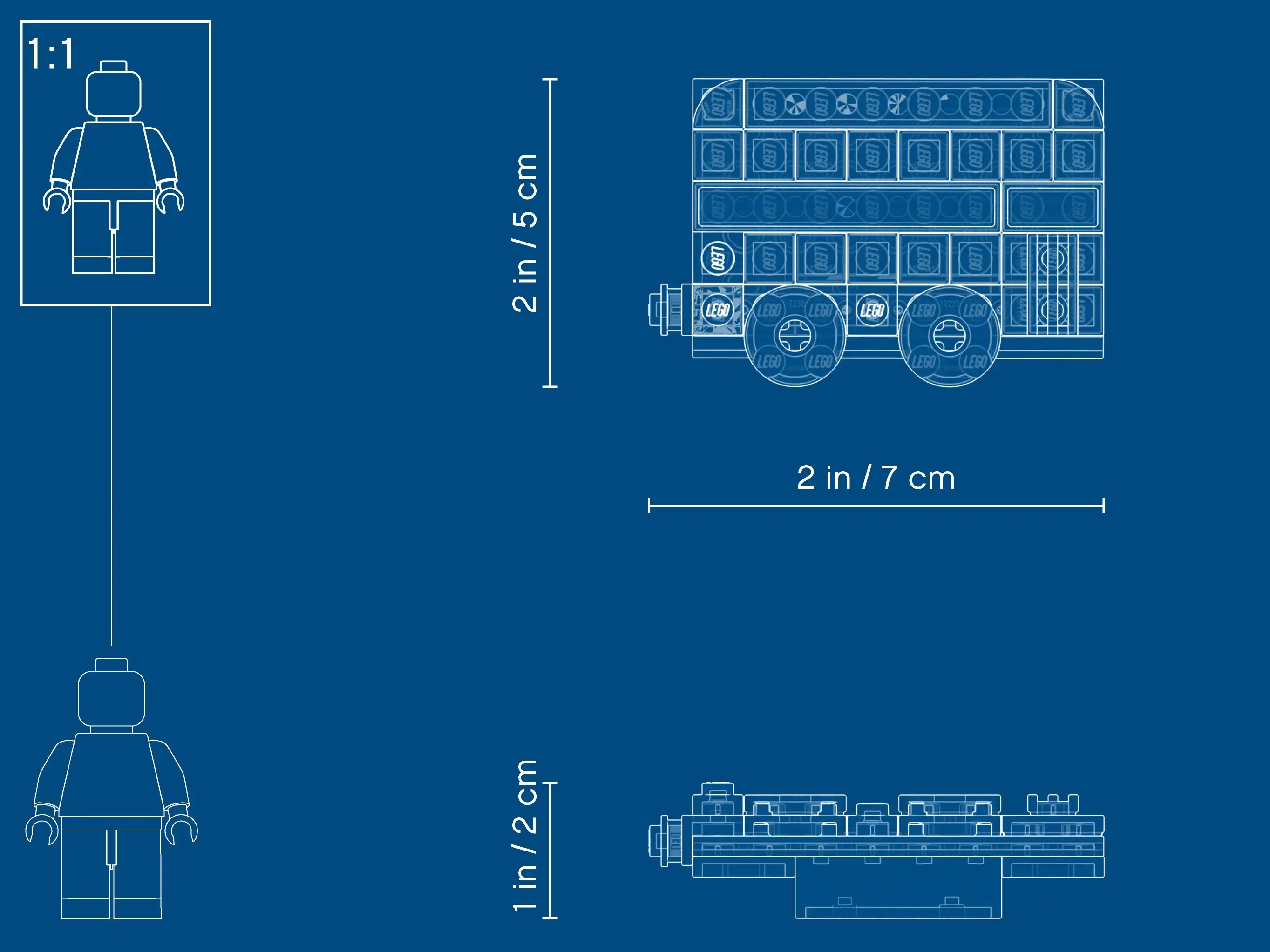 Zdjecie zestawu LEGO 853914  Magnes z londyńskim autobusem 4