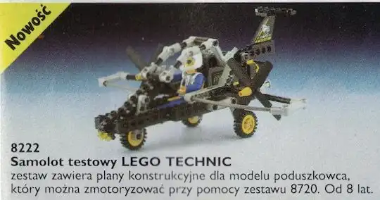 Zdjecie zestawu LEGO 8222 Technic Samolot testowy 1