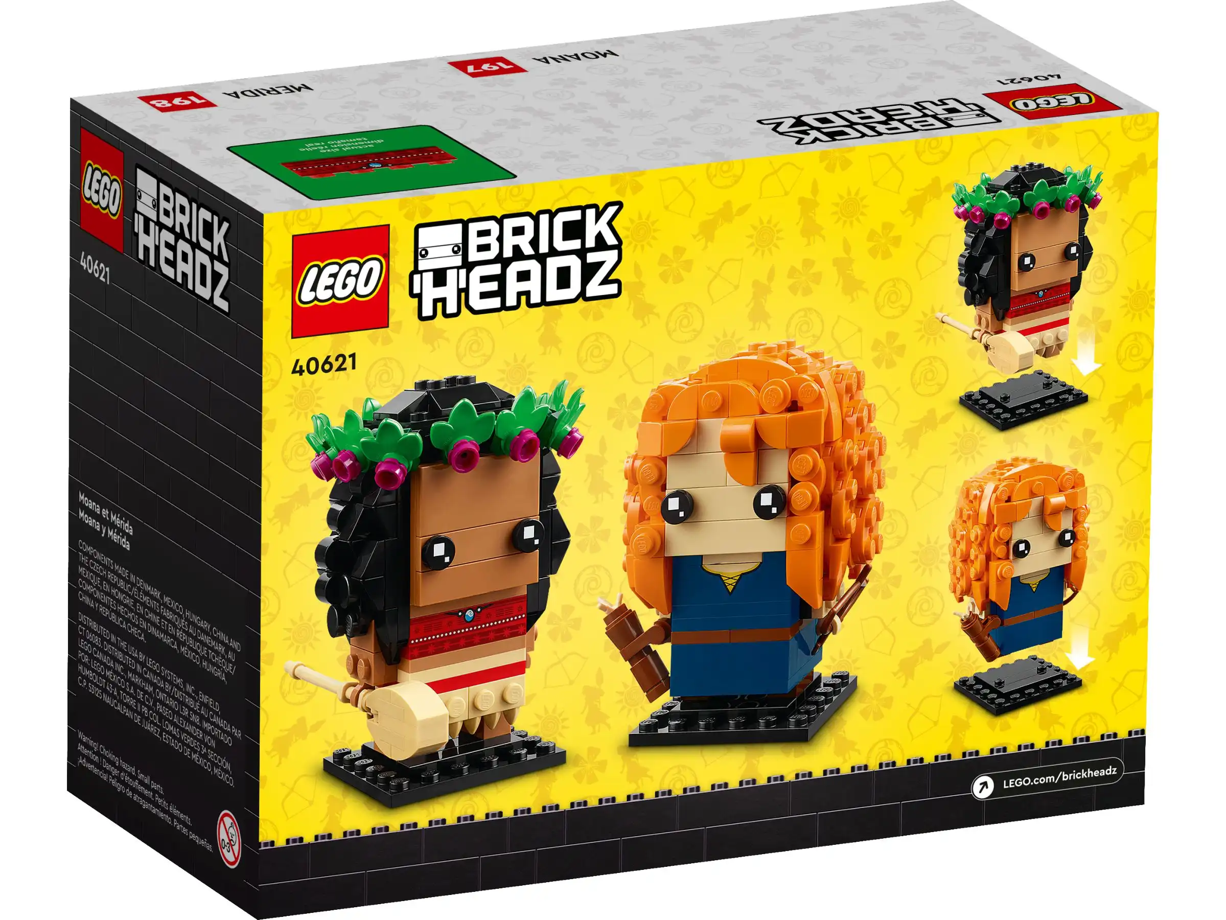 Zdjecie zestawu LEGO 40621 BrickHeadz Vaiana i Merida 2
