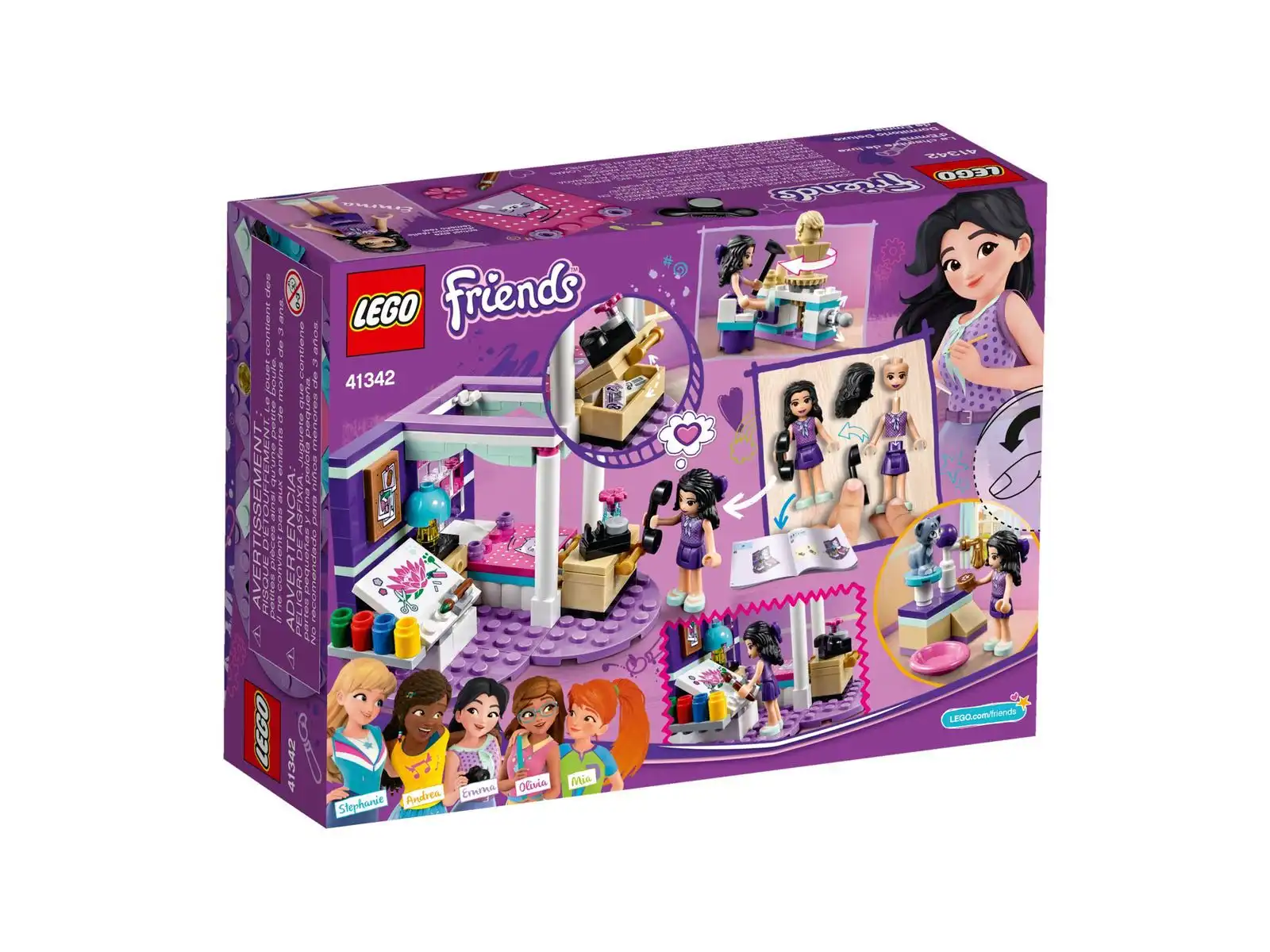 Zdjecie zestawu LEGO 41342 Friends Sypialnia Emmy 2