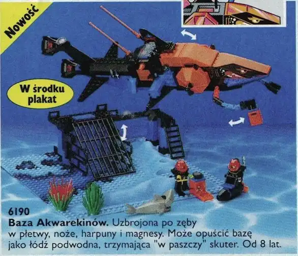 Zdjecie zestawu LEGO 6190 Aquazone Baza Akwarekinów 1