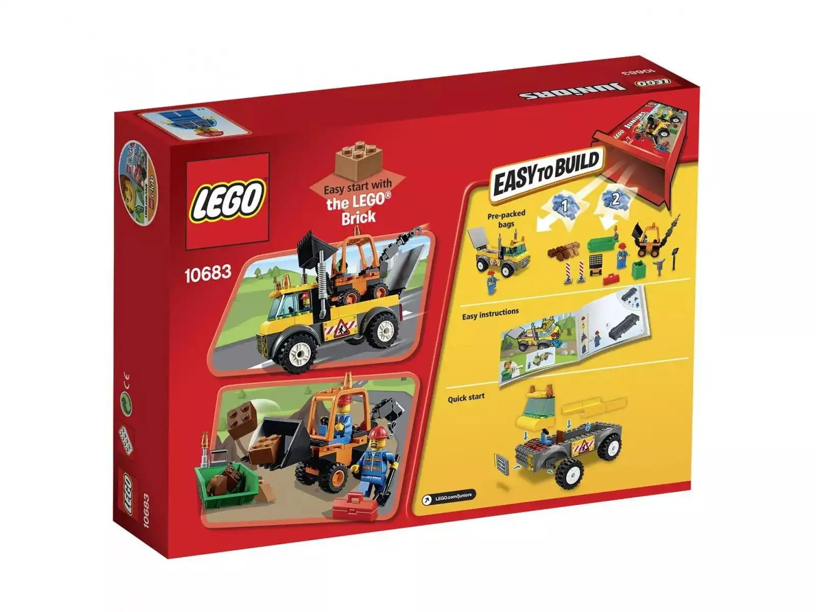 Zdjecie zestawu LEGO 10683 Juniors Ciężarówka do robót drogowych 3