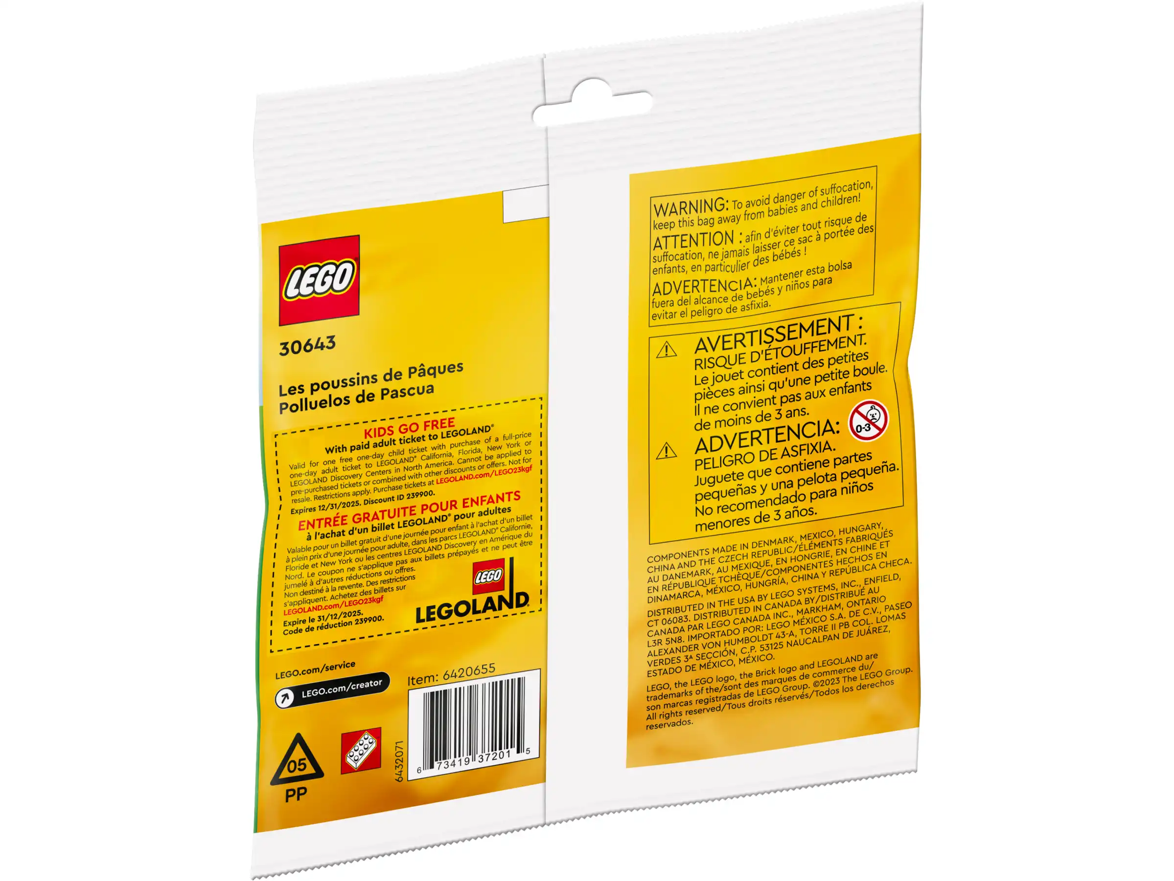 Zdjecie zestawu LEGO 30643 Creator Wielkanocne kurczaki 2