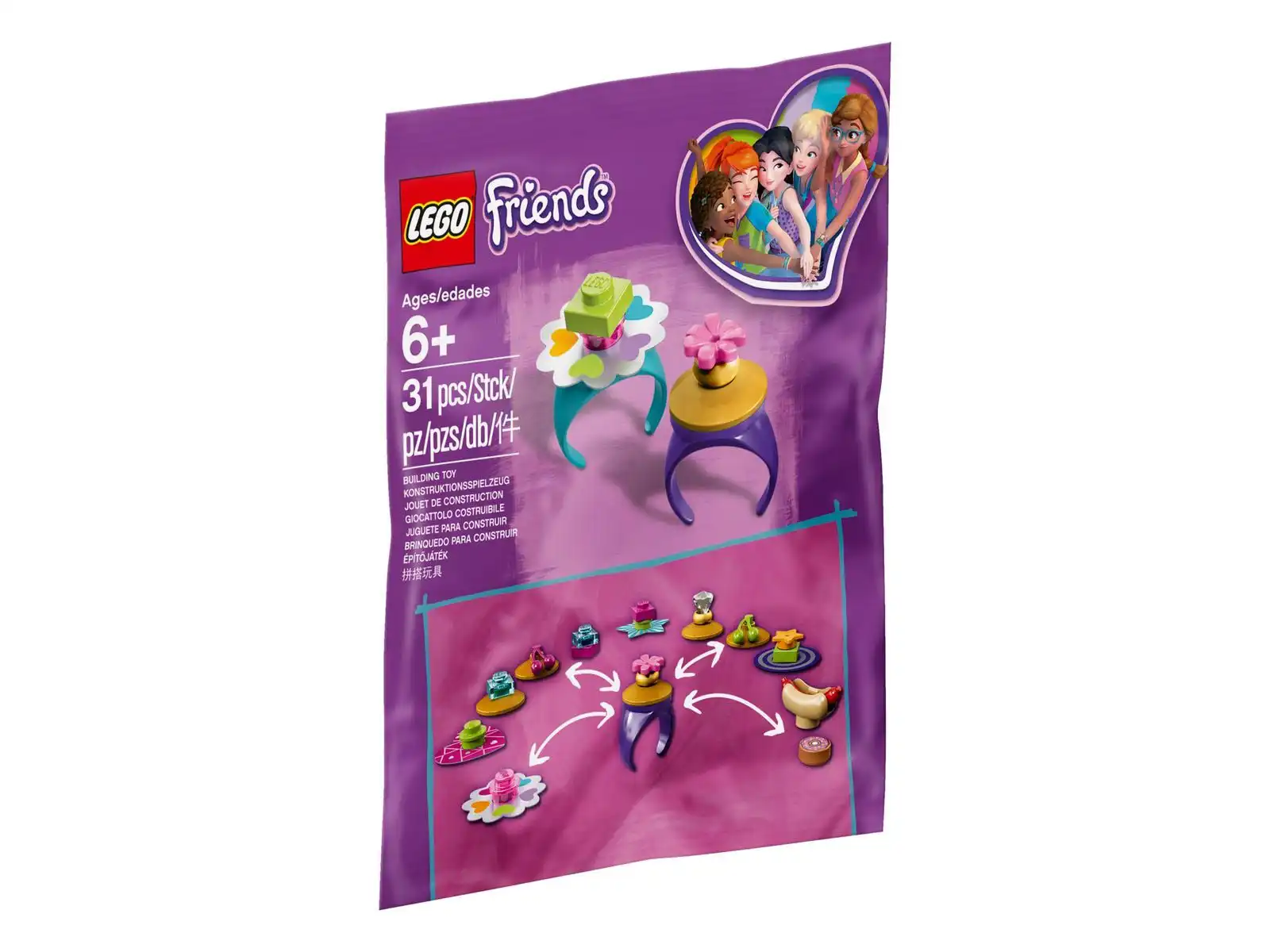 Zdjecie zestawu LEGO 5005237 Friends Pierścionki przyjaźni 1