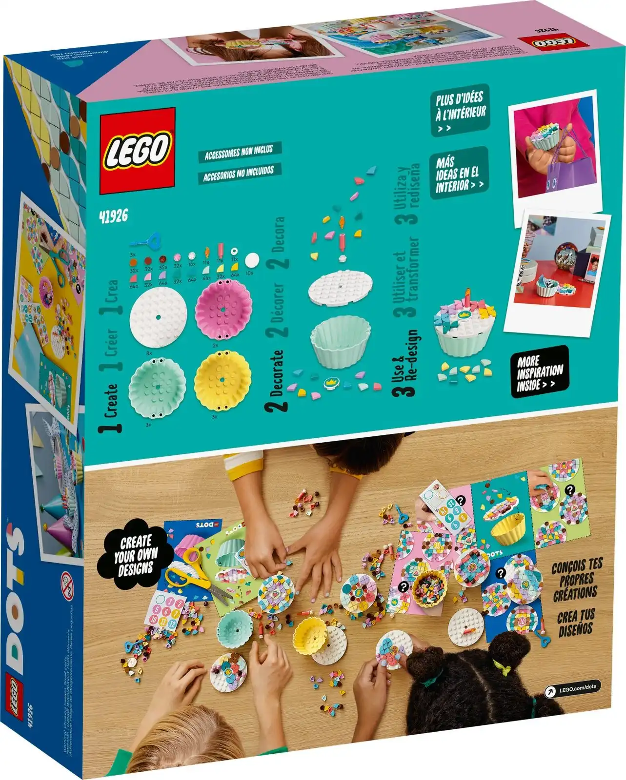 Zdjecie zestawu LEGO 41926 DOTS Kreatywny zestaw z tortem 2