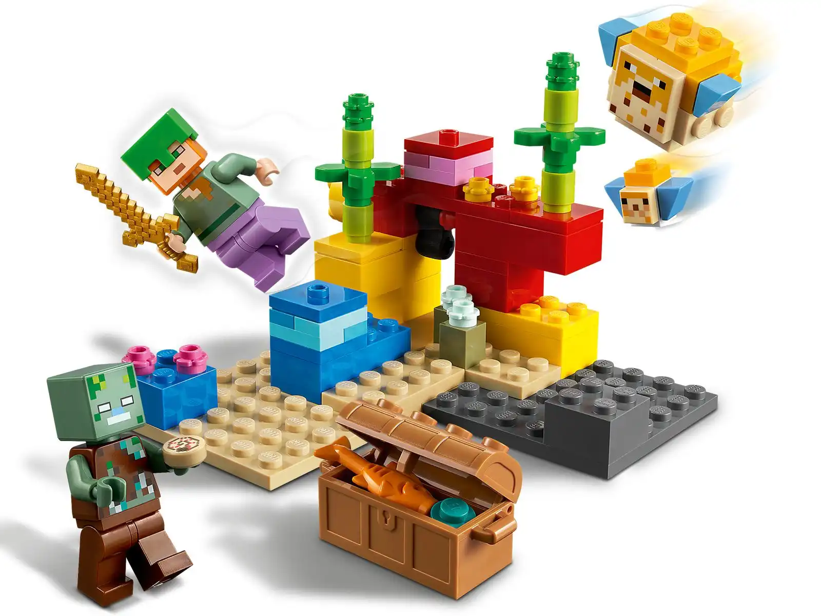 Zdjecie zestawu LEGO 21164 Minecraft Rafa koralowa 2