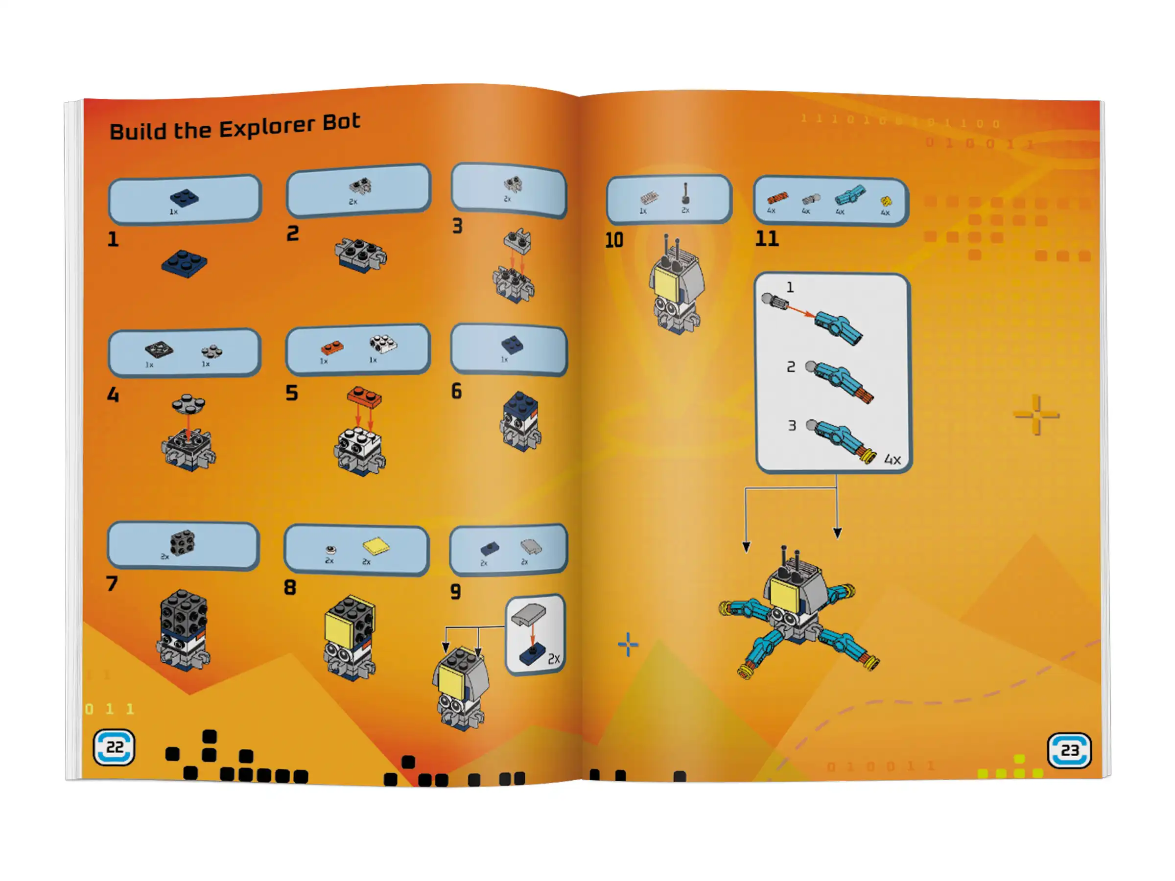Zdjecie zestawu LEGO 5007895  Build and Stick: Robots 4