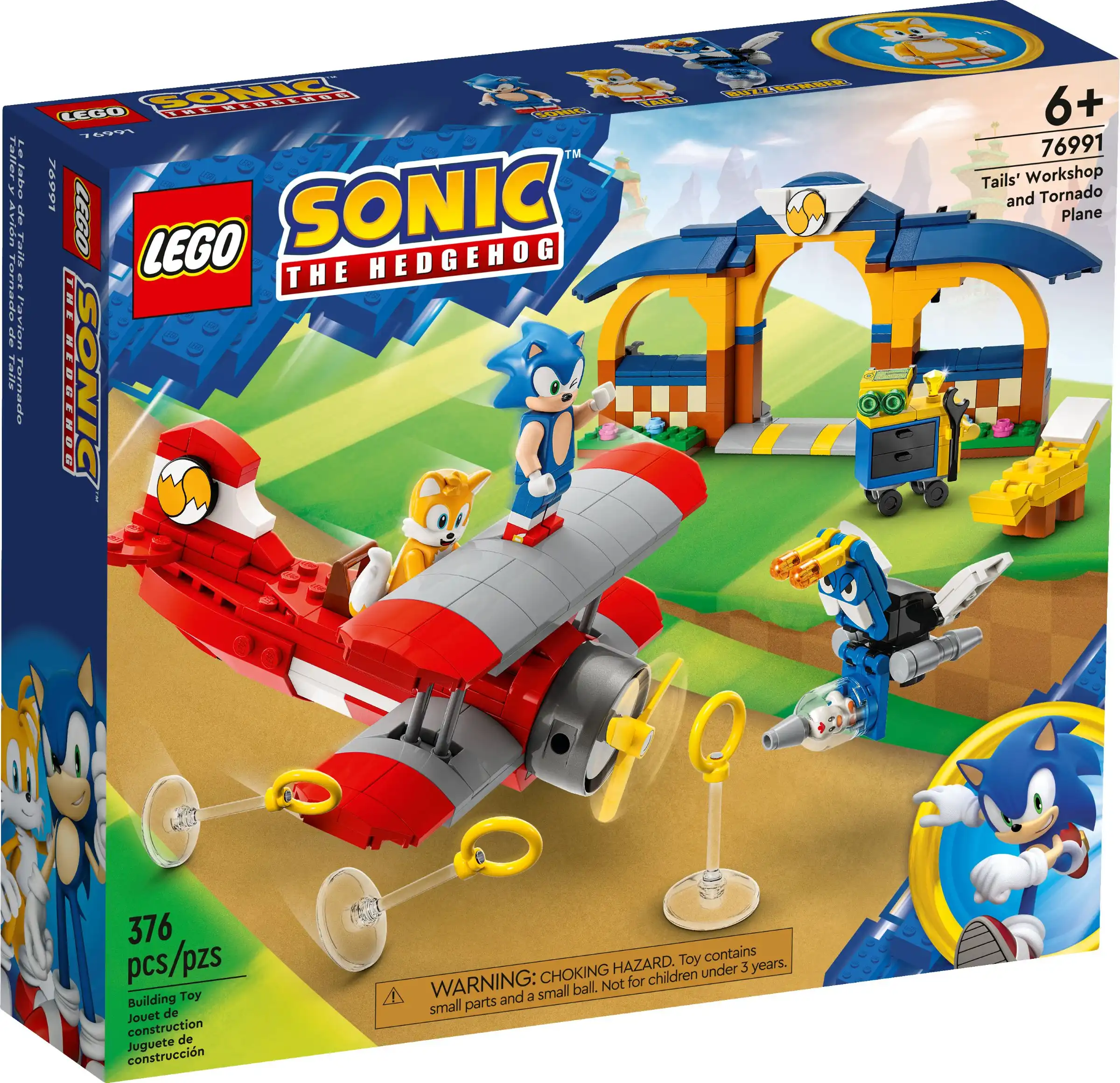 Zdjecie zestawu LEGO 76991 Sonic the Hedgehog Tails' Workshop and Tornado Plane 1