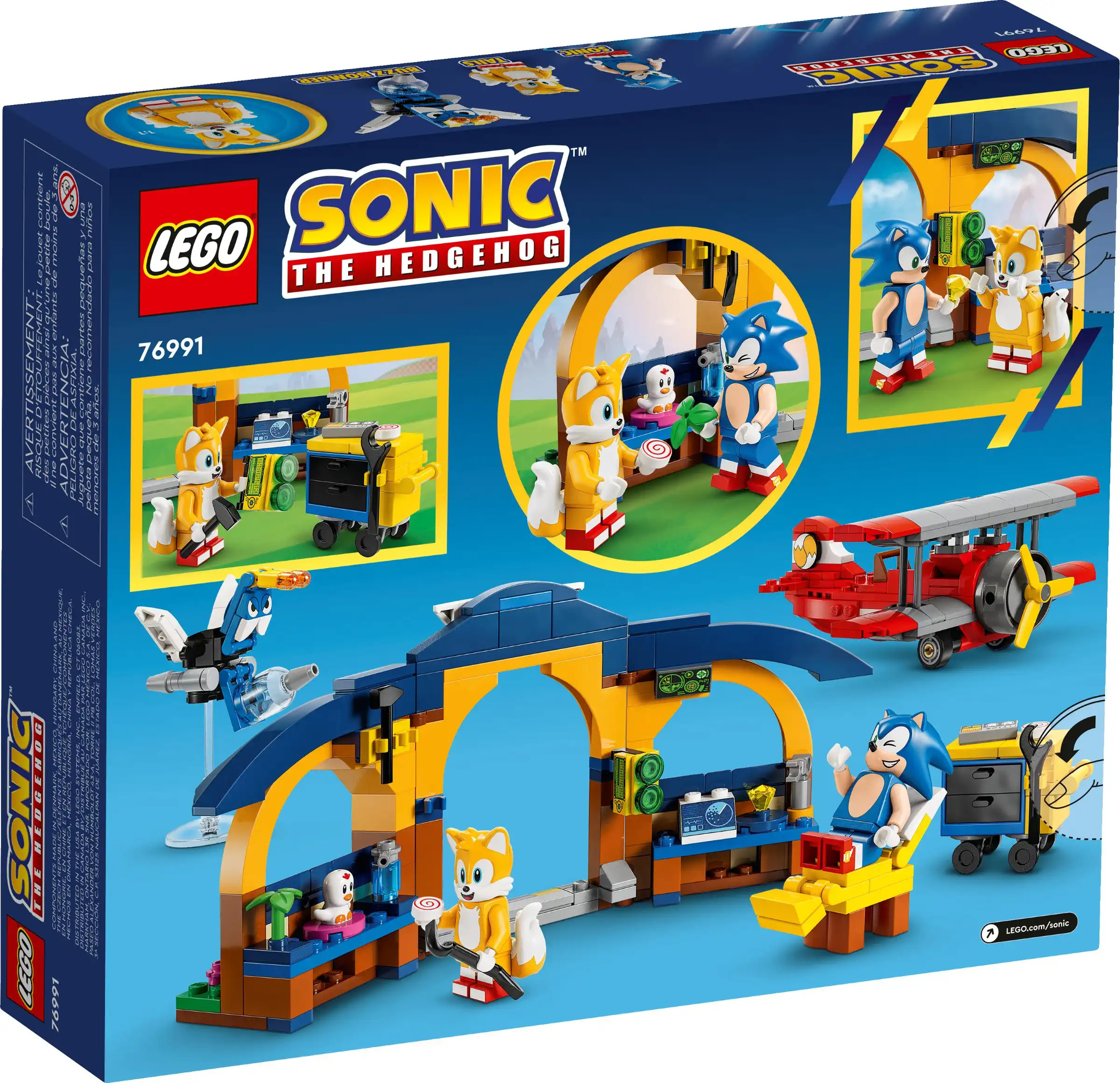Zdjecie zestawu LEGO 76991 Sonic the Hedgehog Tails' Workshop and Tornado Plane 2