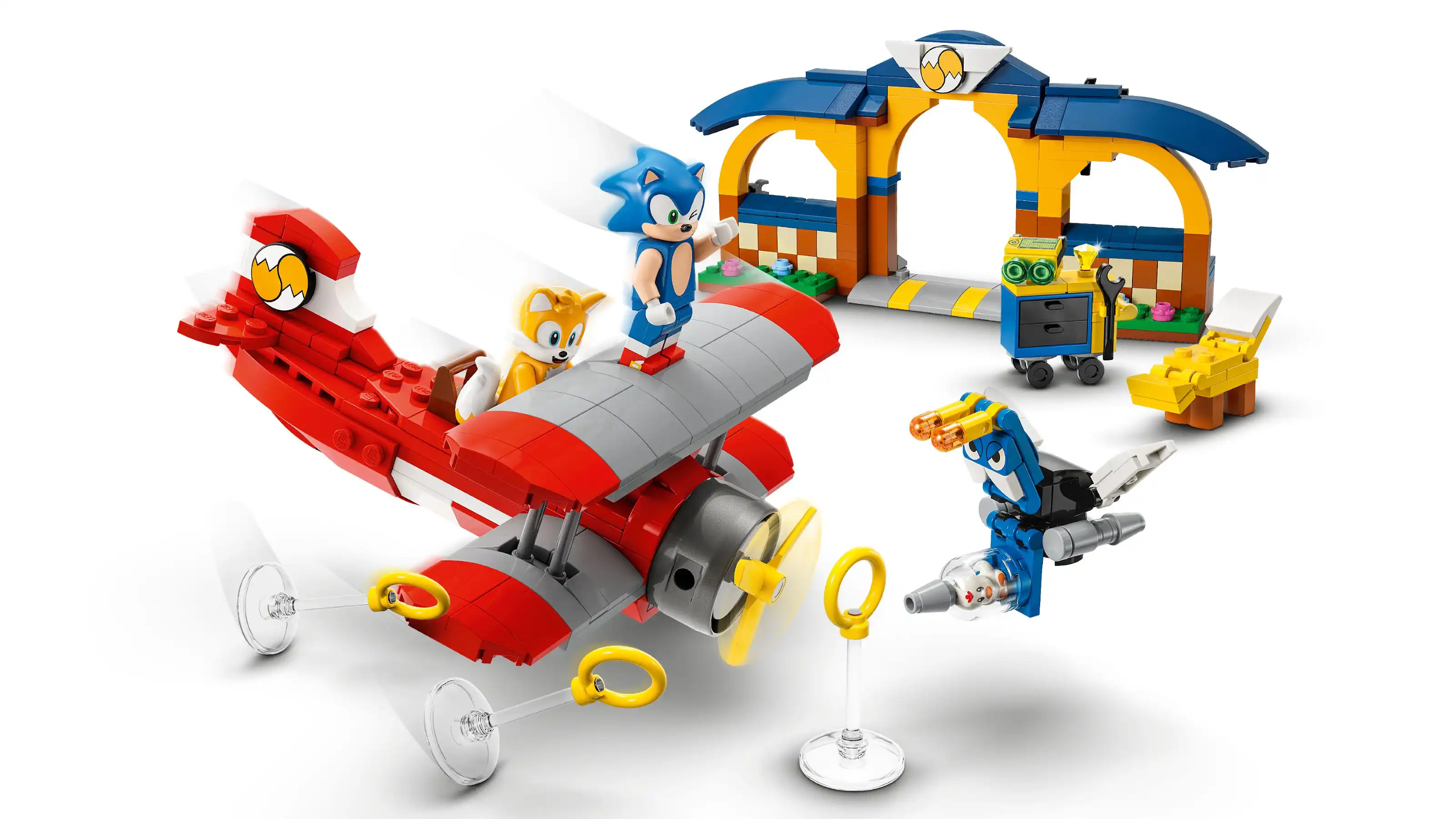 Zdjecie zestawu LEGO 76991 Sonic the Hedgehog Tails' Workshop and Tornado Plane 4