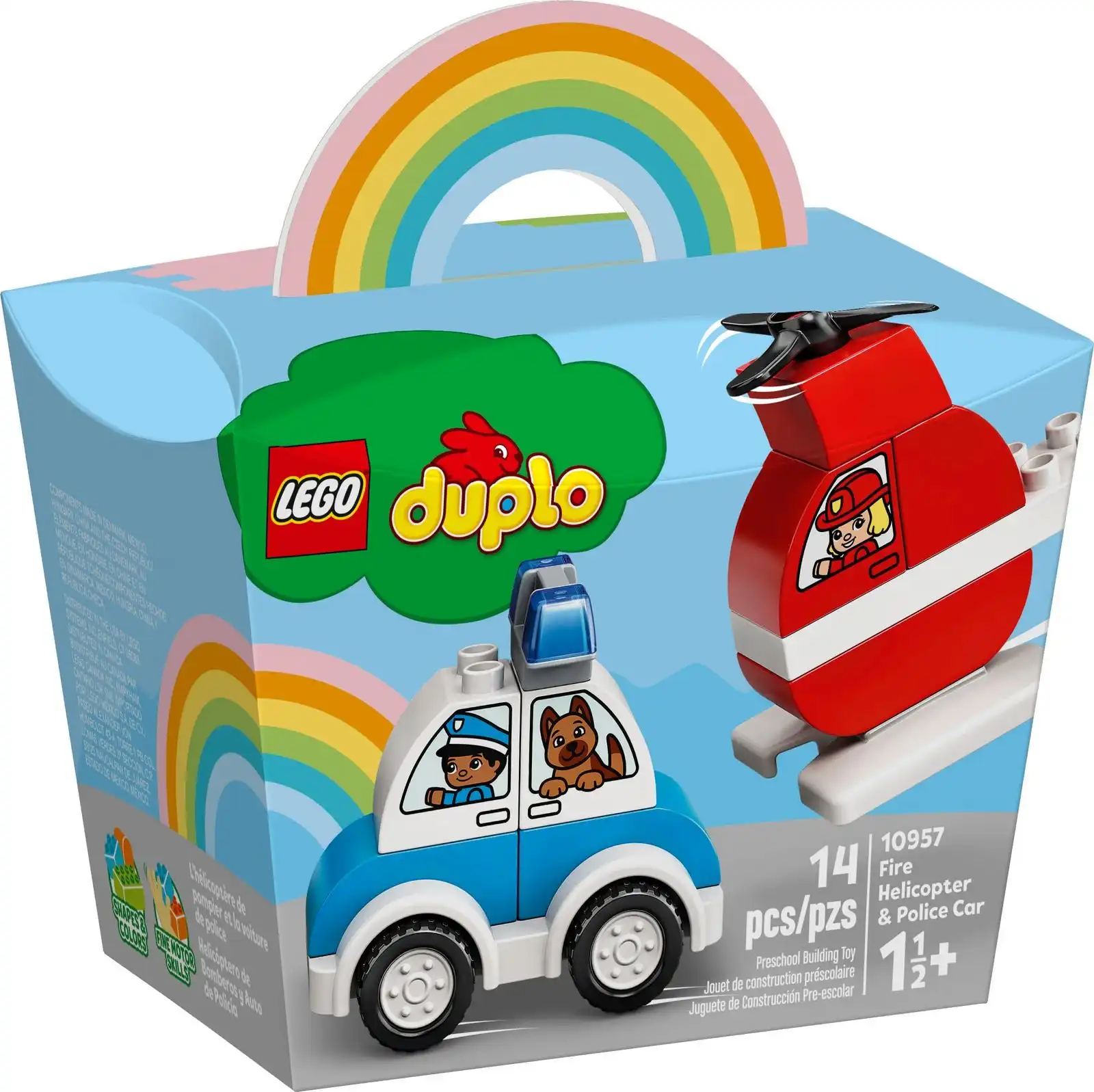 Zdjecie zestawu LEGO 10957 Duplo Helikopter strażacki i radiowóz 1