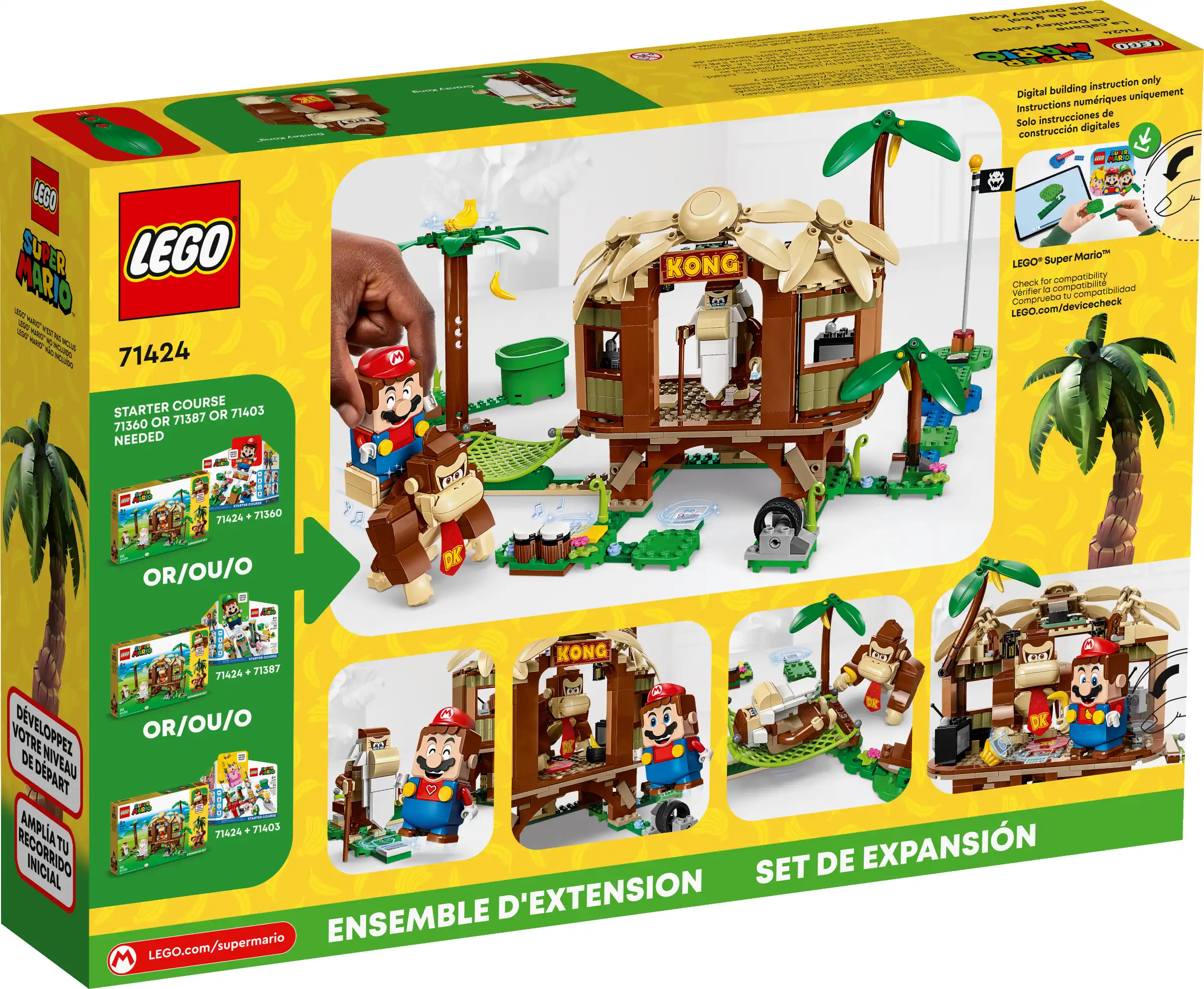Zdjecie zestawu LEGO 71424 Super Mario Domek na drzewie Donkey Konga - zestaw rozszerzający 3