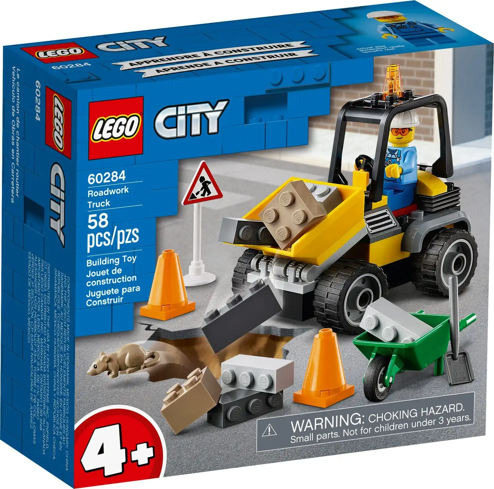 Zdjecie zestawu LEGO 60284 City Pojazd do robót drogowych 1