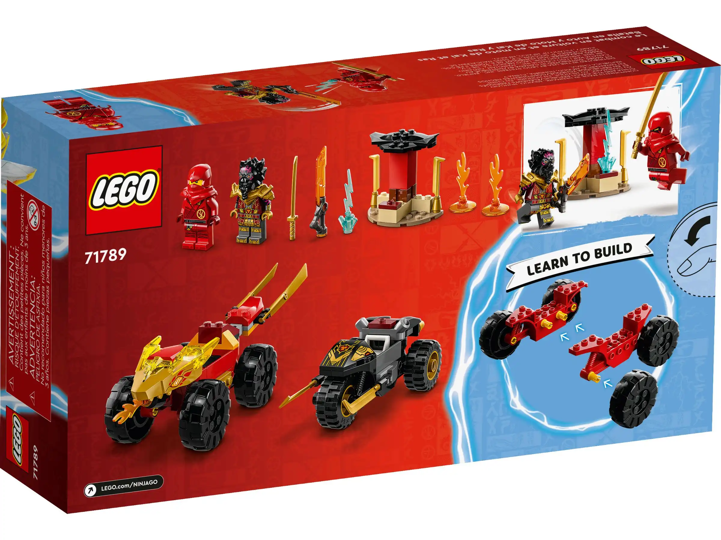 Zdjecie zestawu LEGO 71789 Ninjago Bitwa samochodowo-motocyklowa między Kaiem a Rasem 2