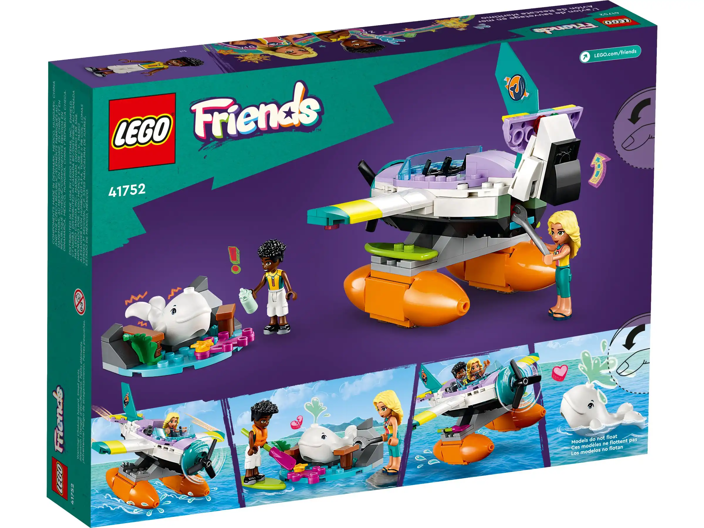 Zdjecie zestawu LEGO 41752 Friends Hydroplan ratowniczy 2