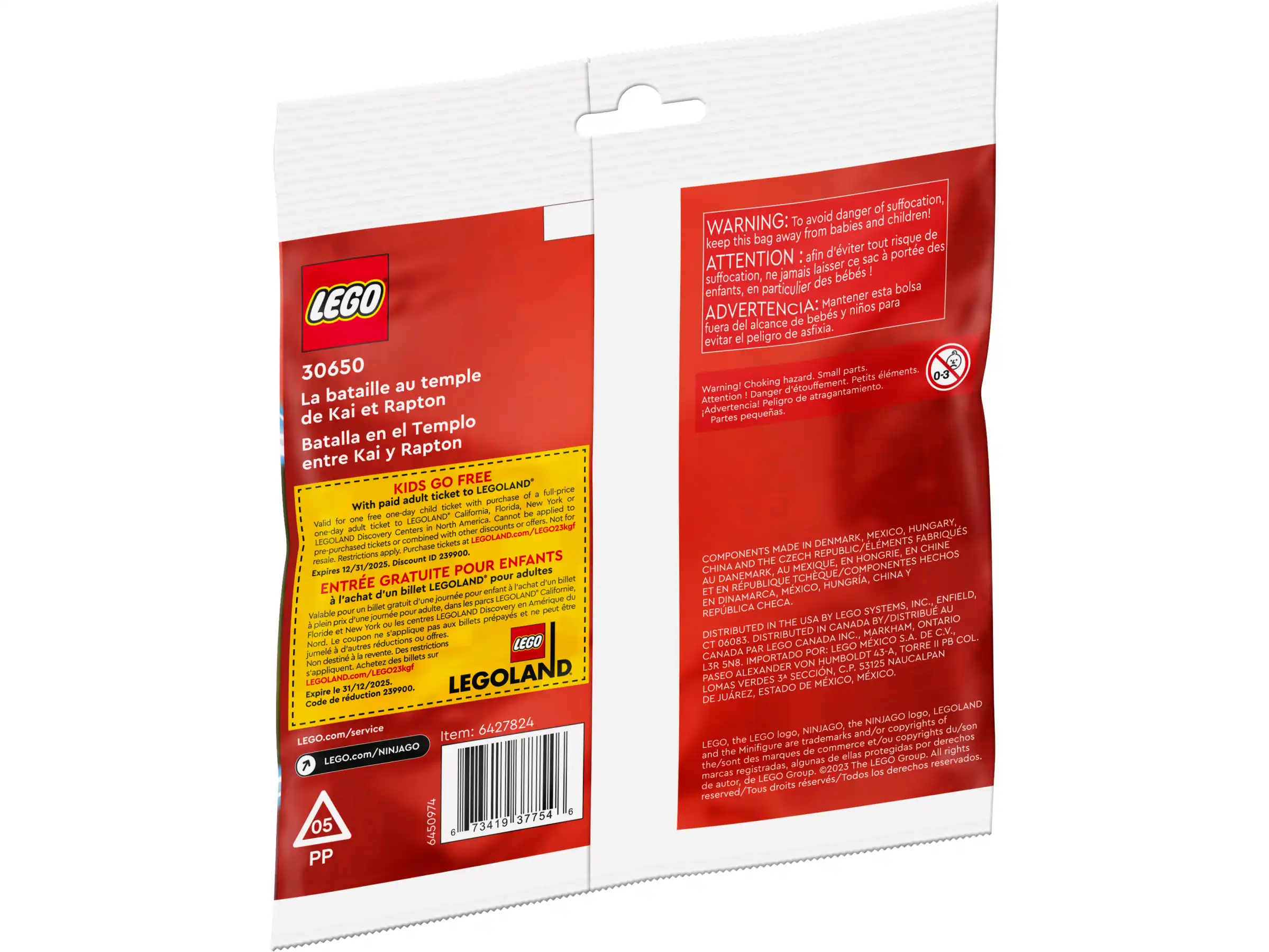 Zdjecie zestawu LEGO 30650 Ninjago Bitwa Kaia i Raptona w świątyni 2